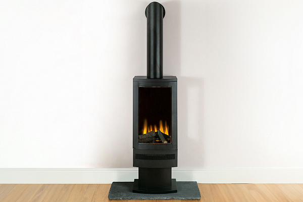 Трехсторонний электрокамин с обогревом BRITISH FIRES Bramshaw Stove_0