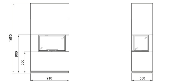 Топки с облицовками Contura i41S_4