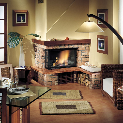 Облицовка Tema due dx, с банкеткой 90х40 (EdilKamin)_0