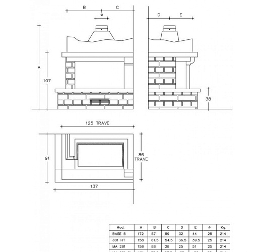 Камин Piazzetta bolzano_1