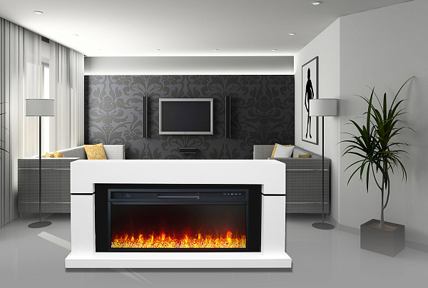 Royal Flame Lindos очаг Vision 42 LED серый графит_5