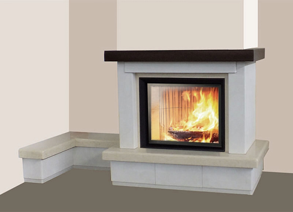Облицовка Gemma sx, с банкеткой, под Stile (EdilKamin)_0